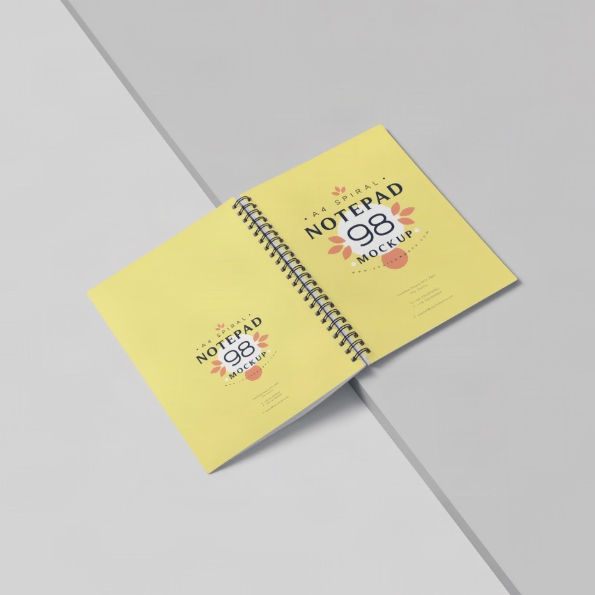 Notebook open cover view