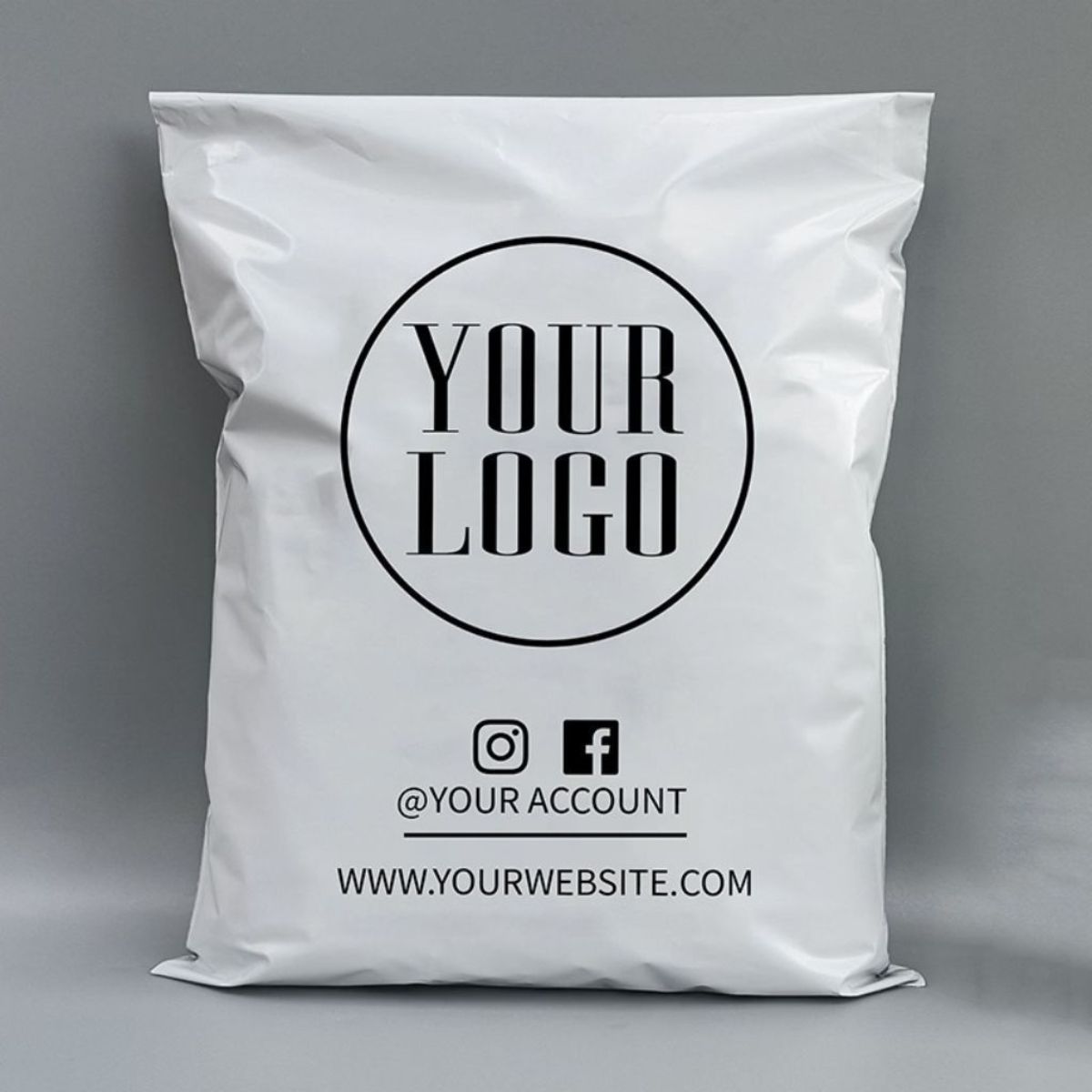 Poly mailer bag with logo printing