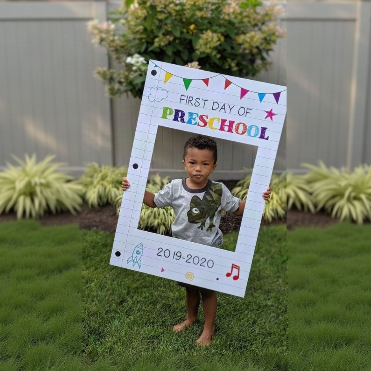 kid holding a portable photobooth used for taking pictures at events