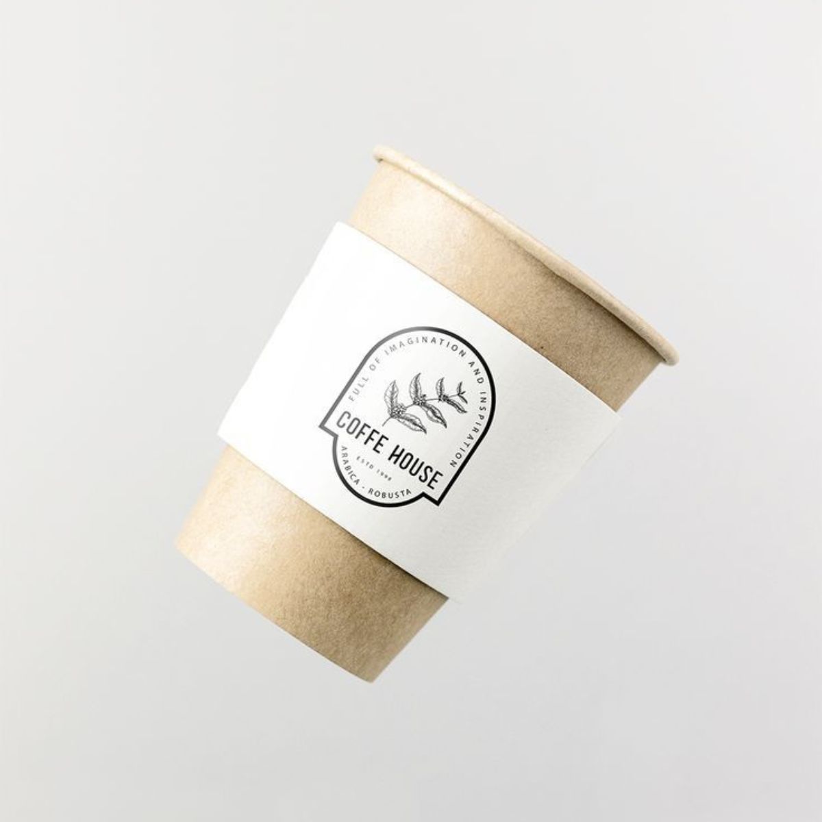 logo printed on cup sleeve