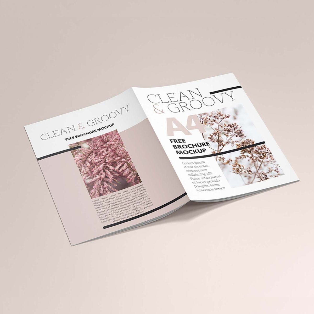 multipage brochure cover view saddle stitch pin binding