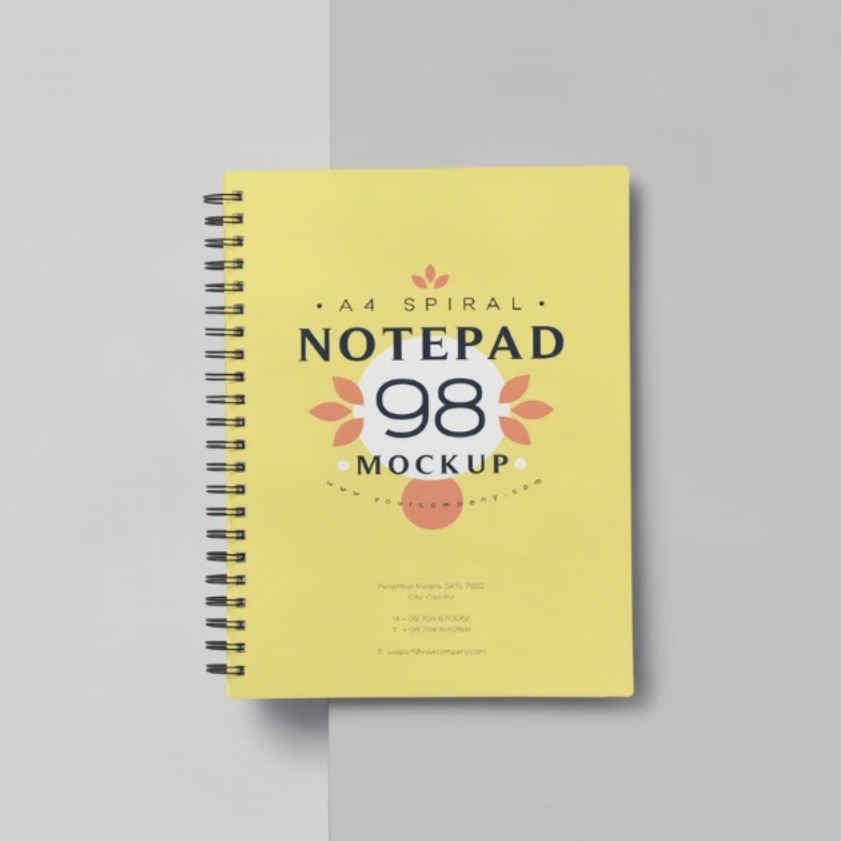 notebook front cover closed view