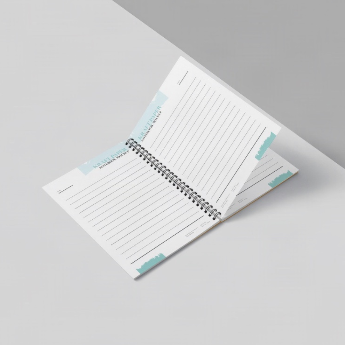 notebook inner printed pages