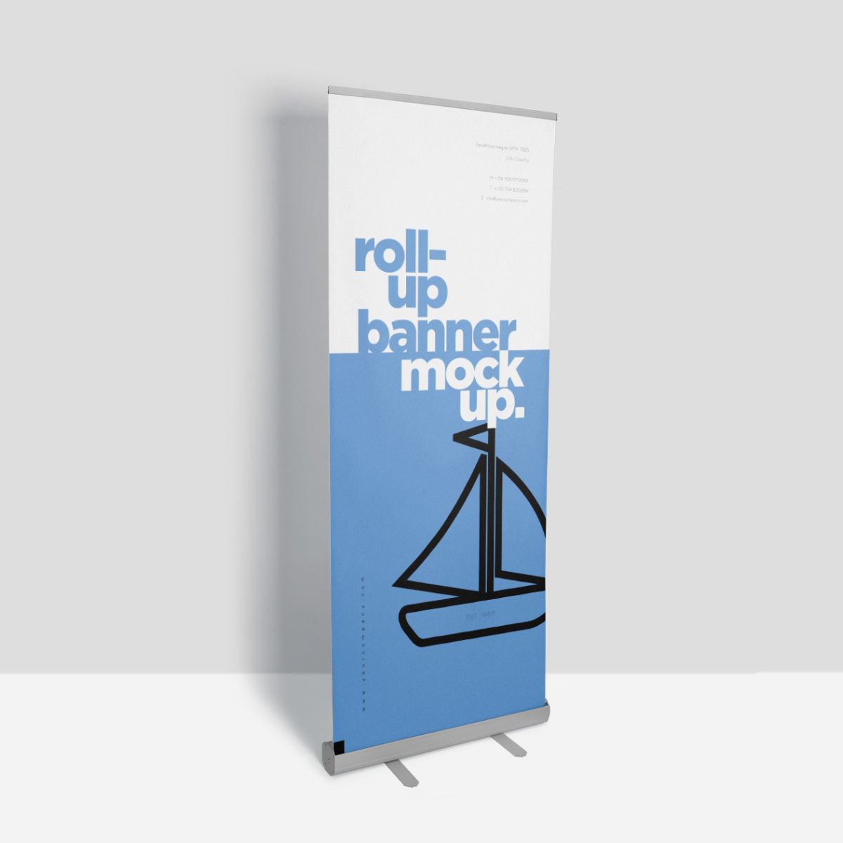 roll up banner with stand standard size