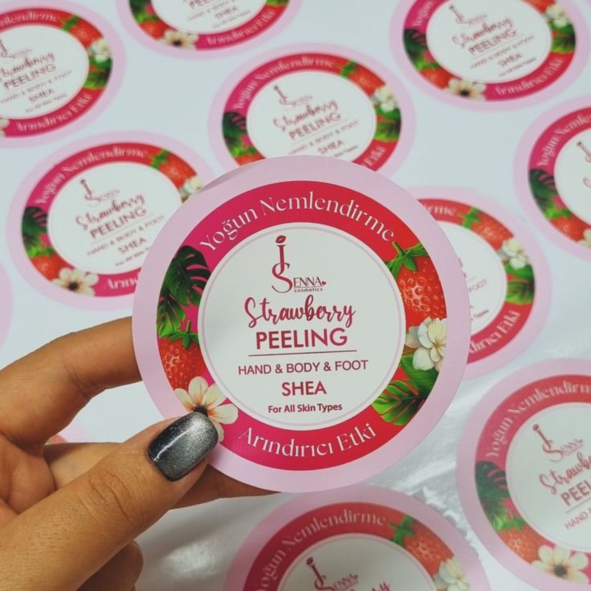 round shape die cut sticker