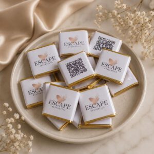 Chocolate packaging branding sleeves