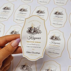 Custom shape die cut sticker