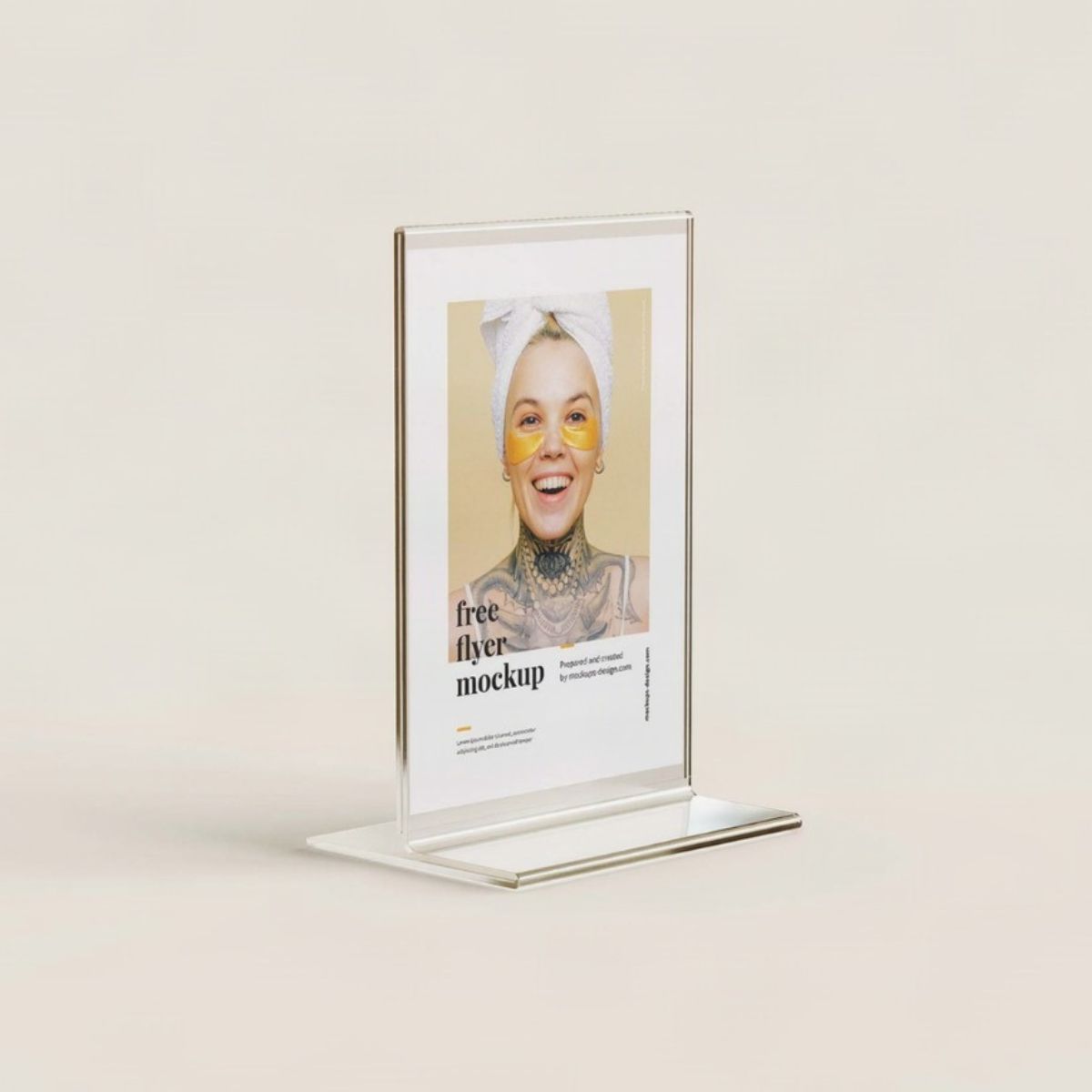 T-Shape Acrylic Sign Holder