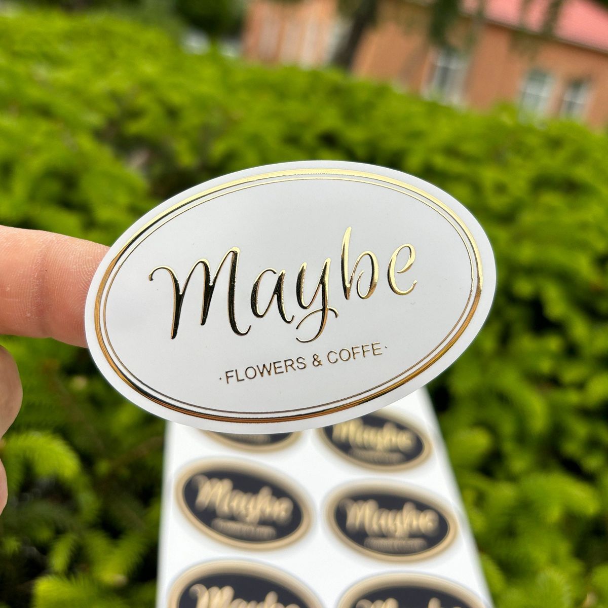 premium gold foiling stickers and labels