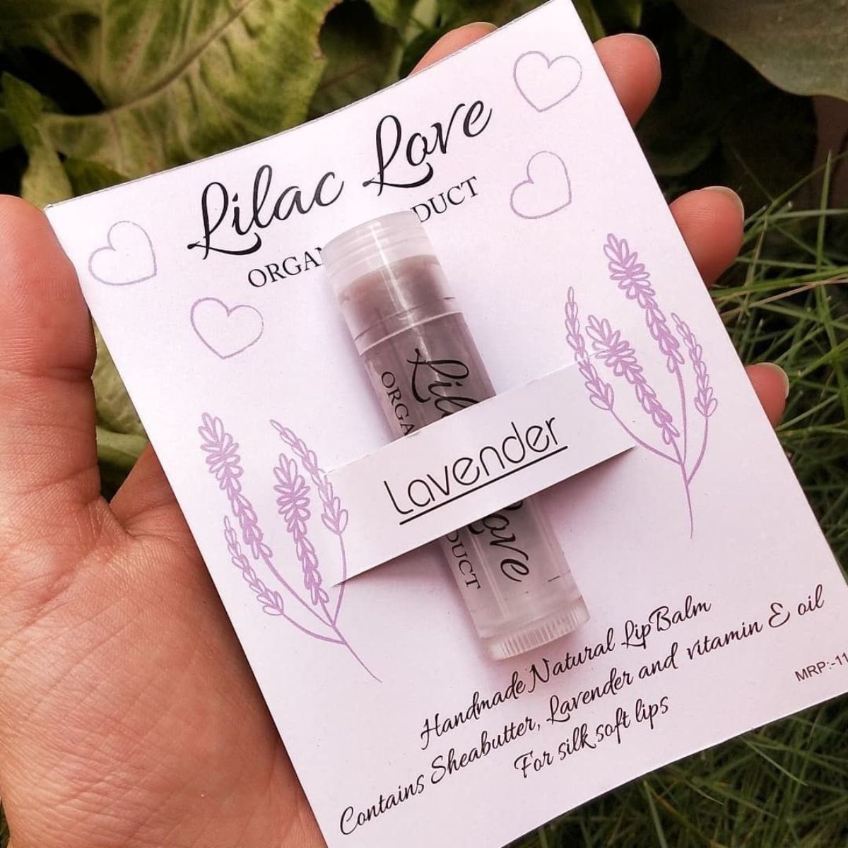 product holder card to with die cut to hold lip balm and other products