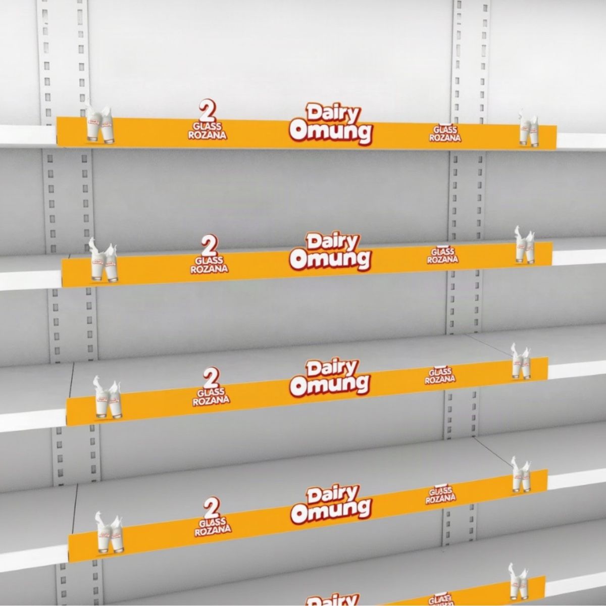 shelf talker custom shape die cut