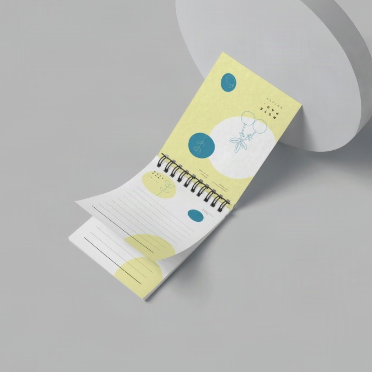 spiral binding notepad with custom printed inner pages
