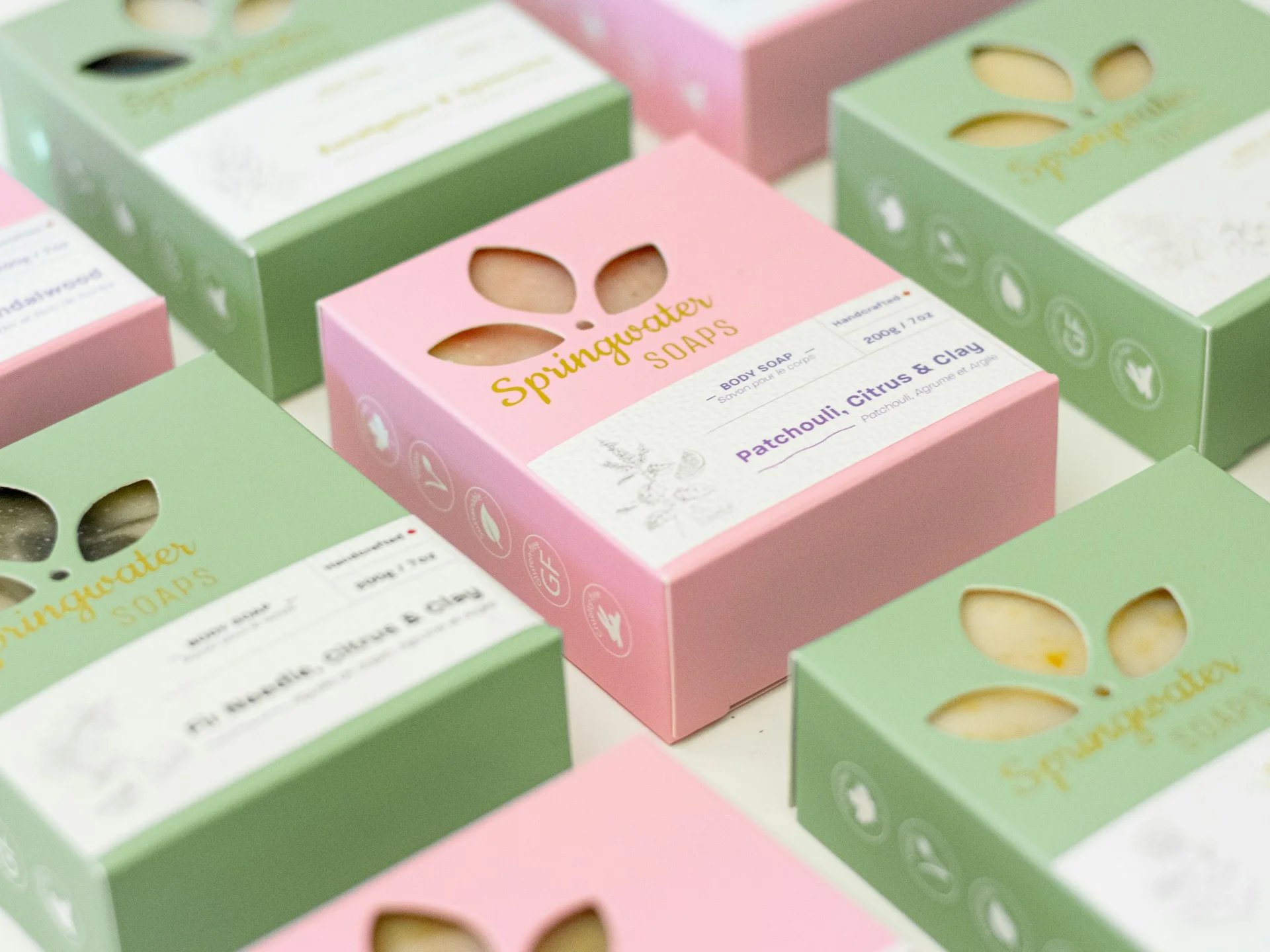 Customized soap boxes with die cut